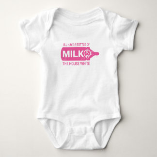 Baby Bottle House Witte Bodysuit Grappig Shirt Roz
