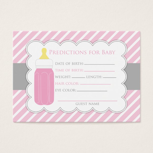 Baby Bottle Predictions Kaart (Voorkant)