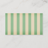Baby Boutique - Rattle & Green Stripes Visitekaartje (Achterkant)