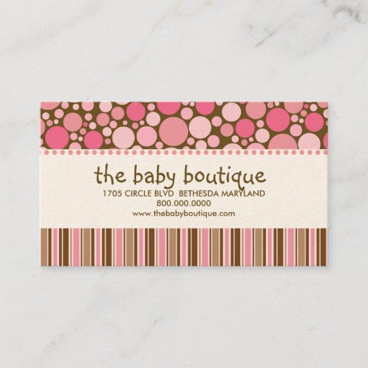 Baby Boutique Visitekaartjes (Voorkant)