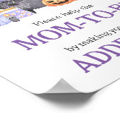 Baby bouwt Paarse enveloppenstation Poster (Hoek)