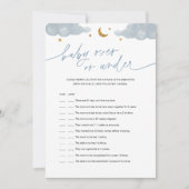 Baby boven of onder het Twinkle Star-Baby shower Kaart (Voorkant)