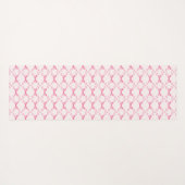 Baby Bow Trellis Pink Bella Ribbon Yogamat (Achterkant (horizontaal))