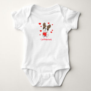 Baby boxer met rood hart romper