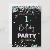 *~* BABY BOY 1st 1st BALLOON Birthday  Kaart (Voorkant)