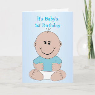 Baby Boy 1st Birthday Kaart