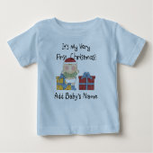 Baby Boy 1st Christmas Tshirt (Voorkant)