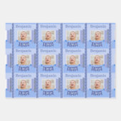 Baby Boy 2nd Birthday Blue Scrapbooking Inpakpapier Vel (Voorkant)