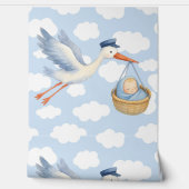 Baby Boy Aankomst Kinderdagverblijf Decor Behang (Afrollen)