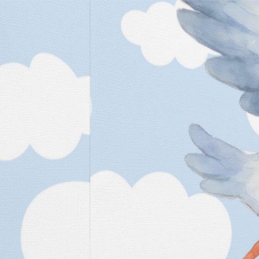 Baby Boy Aankomst Kinderdagverblijf Decor Behang (Zoom)