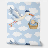 Baby Boy Aankomst Kinderdagverblijf Decor Behang (Afrollen)