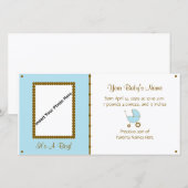 Baby Boy Aankondiging (Voorkant / Achterkant)