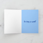 Baby Boy - achtertuin Baby shower Dank u kaart (Binnen)