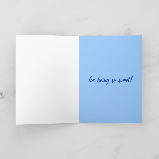 Baby Boy - achtertuin Baby shower Dank u kaart (Binnen)