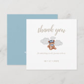 Baby Boy Adventure Baby shower Dank u wel Bedankkaart (Voorkant / Achterkant)
