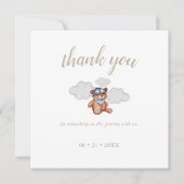 Baby Boy Adventure Baby shower Dank u wel Bedankkaart (Voorkant)