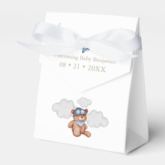 Baby Boy Adventure Baby shower Favor Box Bedankdoosjes (Voorkant Zijde)