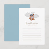 Baby Boy Adventure Beer Baby shower Advice Kaart (Voorkant / Achterkant)