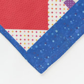 Baby Boy Alphabet Quilt Design Fleece Deken (Hoek)