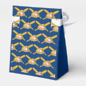 Baby Boy and Dog Baseball Theme Baby shower Bedankdoosjes (Achterkant)