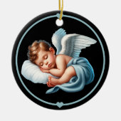 Baby Boy Angel Memorial Wind Chime Keramisch Ornament (Voorkant)