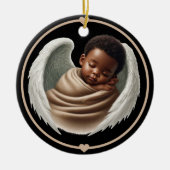 Baby Boy Angel Memorial Wind Chime Wind Chime Keramisch Ornament (Voorkant)