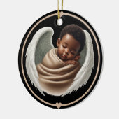 Baby Boy Angel Memorial Wind Chime Wind Chime Keramisch Ornament (Links)