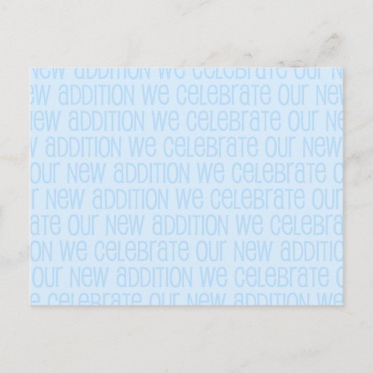 Baby Boy Announcement Briefkaart (Voorkant)