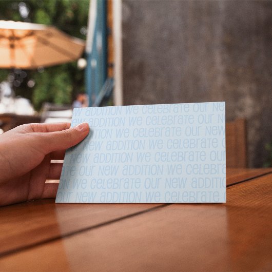 Baby Boy Announcement Briefkaart