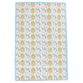 Baby Boy Arrival Stork Angel aankondiging Medium Cadeauzakje (Voorkant)