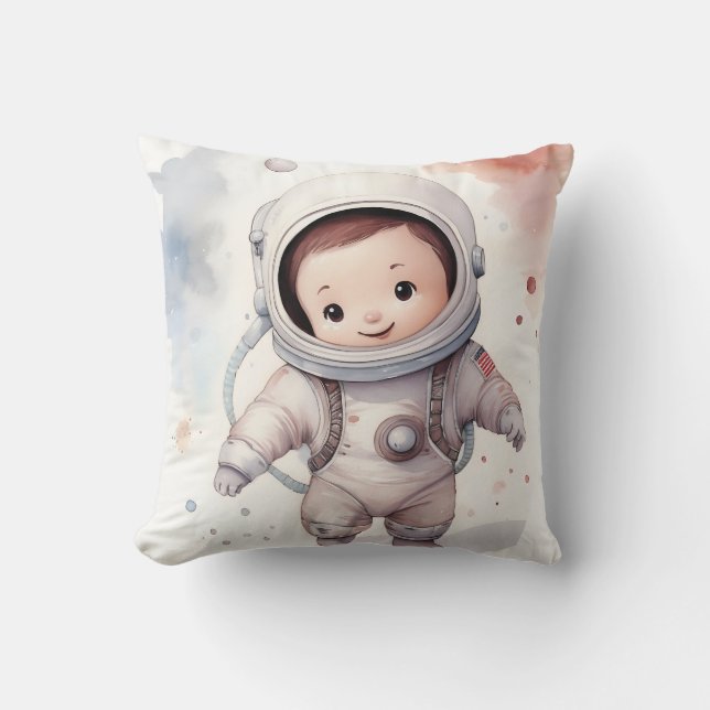 Baby Boy Astronaut Kussen (Voorkant)