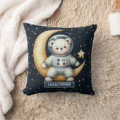 Baby Boy Astronaut Kussen Met Gepersonaliseerde Te (Deken)