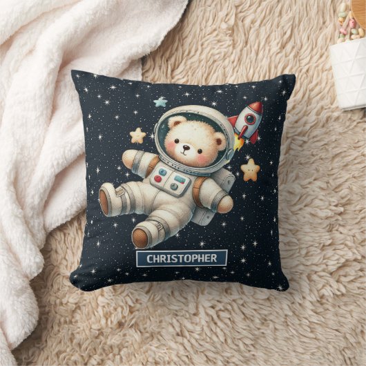 Baby Boy Astronaut Teddy Bear Kussen Kwekerij Acce (Deken)