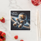 Baby Boy Astronaut Teddy Bear Servet (Insitu)