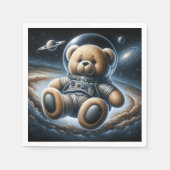 Baby Boy Astronaut Teddy Bear Servet (Voorkant)