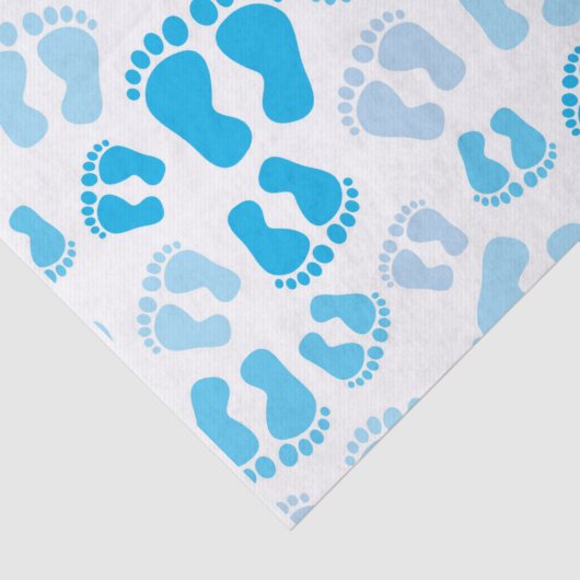 Baby boy baby feet tissuepapier (Detail)