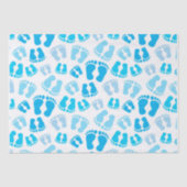 Baby boy baby feet tissuepapier (Voorkant)