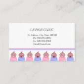 Baby Boy/Baby Girl Visitekaartje kinderarts (Achterkant)