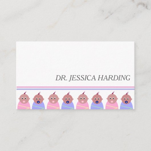 Baby Boy/Baby Girl Visitekaartje kinderarts (Voorkant)