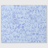 Baby boy baby shower cadeaupapier (Vlak)