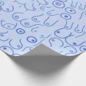 Baby boy baby shower cadeaupapier (Hoek)