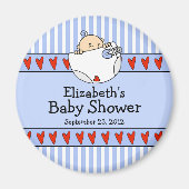 Baby Boy Baby shower Favor Magnet (Voorkant)