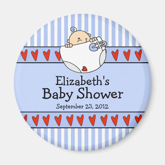 Baby Boy Baby shower Favor Magnet (Voorkant)