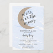 BABY BOY BABY SHOWER INVITATION KAART (Voorkant / Achterkant)