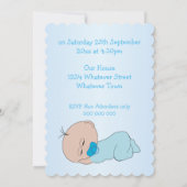 Baby Boy Baby shower Kaart (Achterkant)