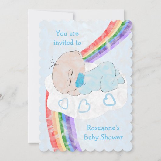 Baby Boy Baby shower Kaart (Voorkant)