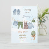 Baby Boy Baby shower Kaart (Staand voorkant)
