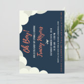 Baby Boy Baby shower of Sprinkle Invitation Kaart (Staand voorkant)