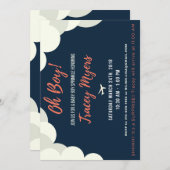 Baby Boy Baby shower of Sprinkle Invitation Kaart (Voorkant / Achterkant)