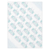 Baby boy baby shower olifant tafelkleed (Voorkant)